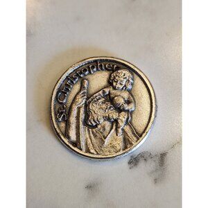 St. Christopher Patron Of Travelers Pocket Coin Token Medal